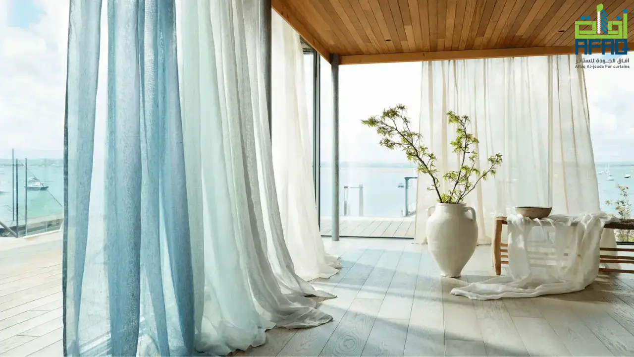 ستائر شيفون طبقات